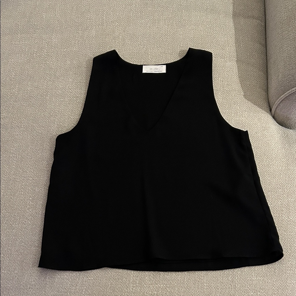 Oak + Fort Crepe Flowy Tank